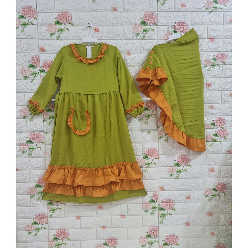 Gamis Muslim Anak Perempuan [ 2-8 Tahun ]