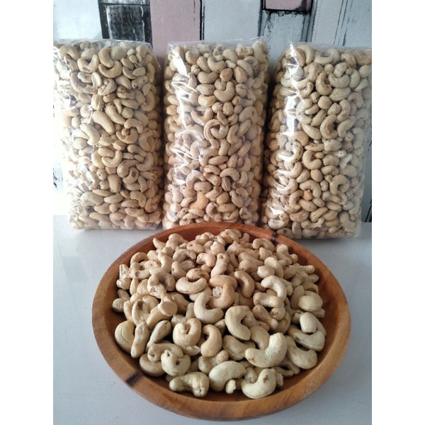 KACANG MEDE MENTAH UTUH PUTIH KERING / CASHEW / METE MENTAH UTUH 1KG MURAH