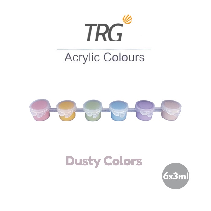 

TRG Acrylic Colour Dusty Set 6 Warna - Cat Akrilik Kanvas Lukis Canvas Paint Acrylic Color 3ml