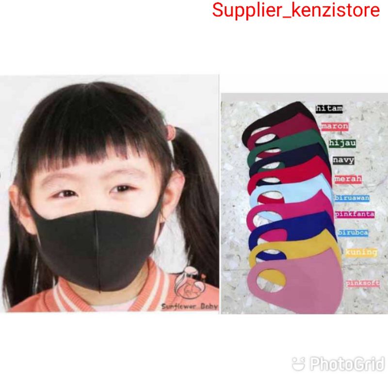 BISA [COD] [GRAB] MASKER SCUBA ANAK NON MEDIS POLOS WARNA WARNI