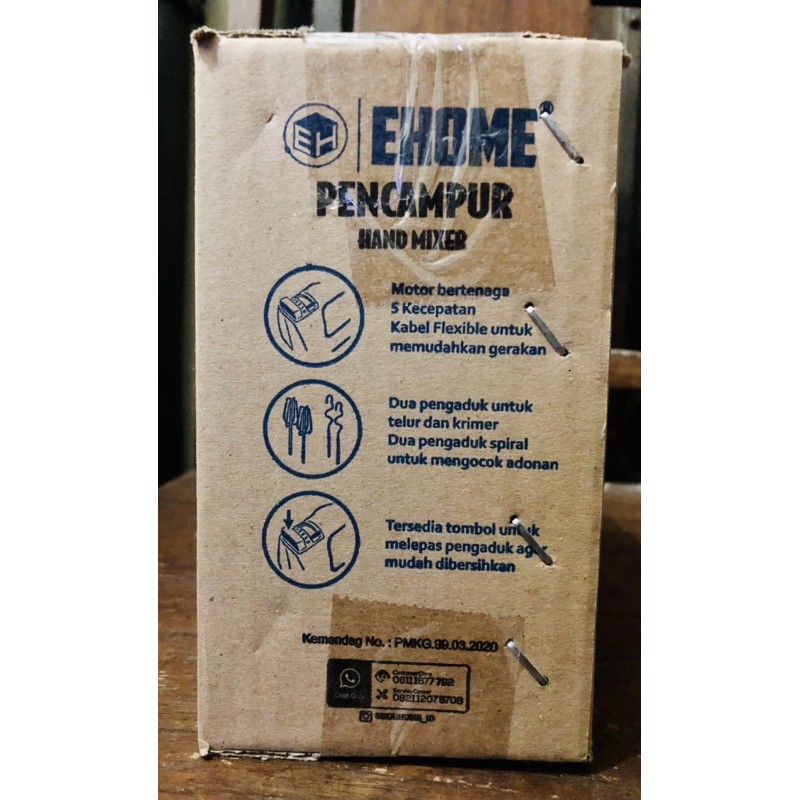 EHOME Hand Mixer EMX-6081 Pencampur Adonan