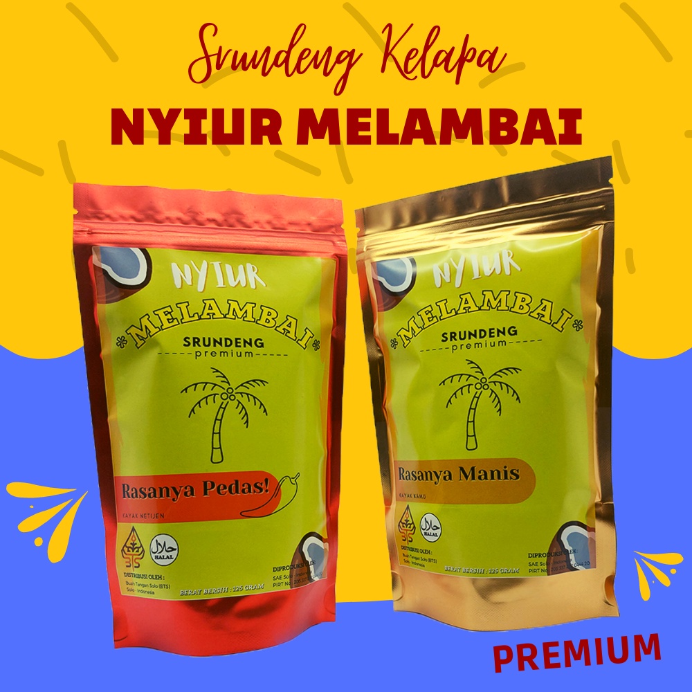 

Srundeng Serundeng Kelapa Premium Nyiur Melambai 125gram Rasa Manis dan Pedas