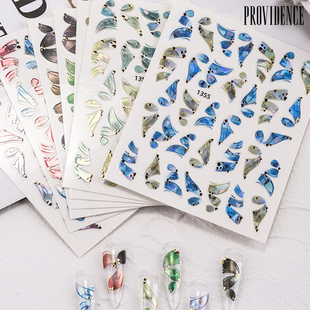 Providence Manicure Decal Delicate Exquisite Glue-free Ballet Streamers Nail Art Transfer Sticker for Women