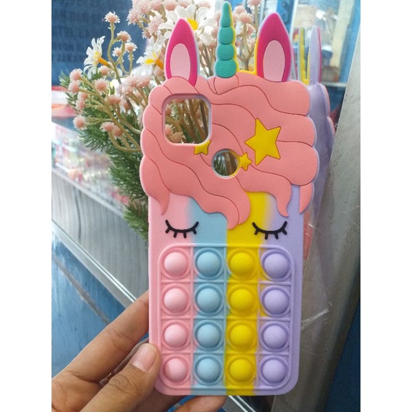 Softcase hp Xiaomi redmi 9C / Redmi9C / Softcase 9C / model pop it karakter