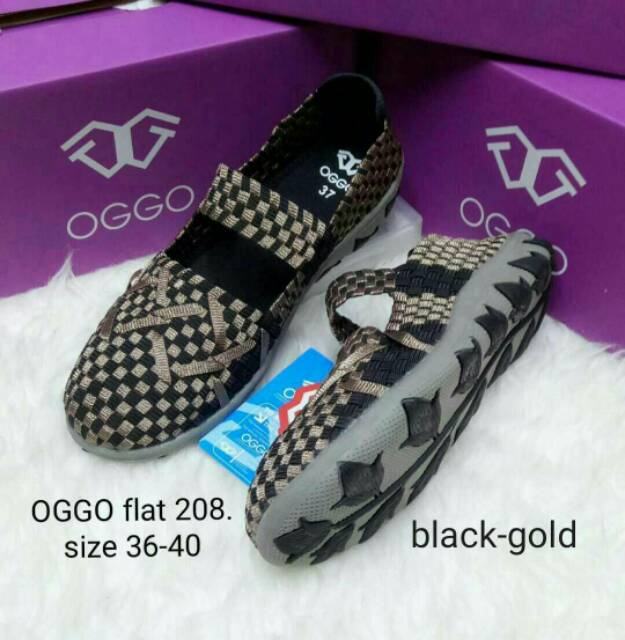 Sepatu Rajut Wanita OGGO 208 Flat ORIGINAL