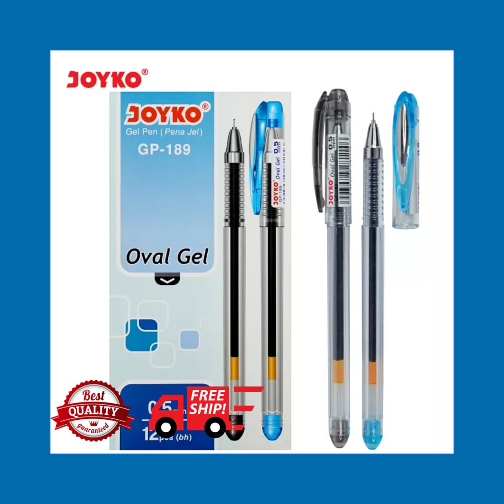 

PENA JOYKO OVAL GEL GP-189 0.5MM BLACK (ISI 12PC)
