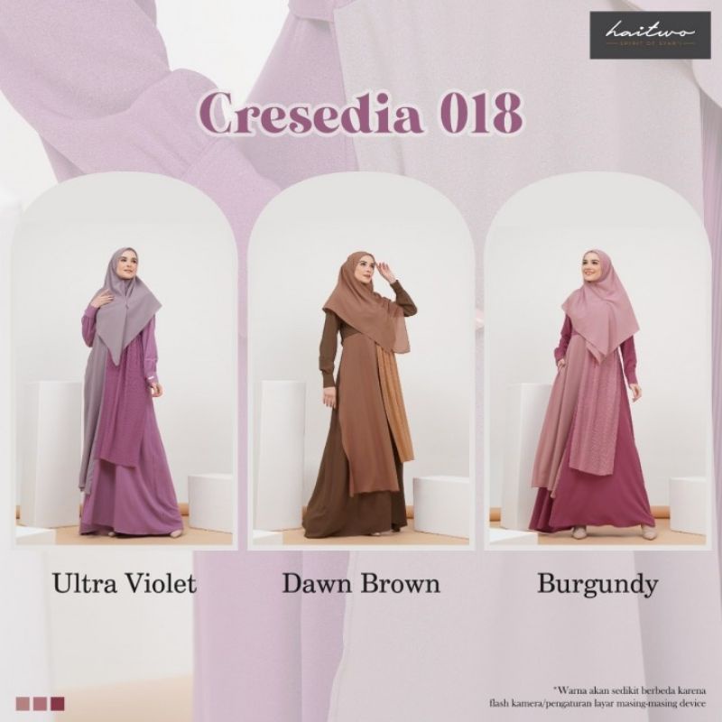 GAMIS SET HAITWO CRESEDIA 018 HIJAB SYARI HAITWO CRESEDIA 018