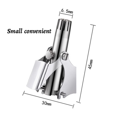 Pemangkas Rambut Hidung Telinga Manual Portabel Bahan Stainless Steel Untuk Pria Dan Wanita