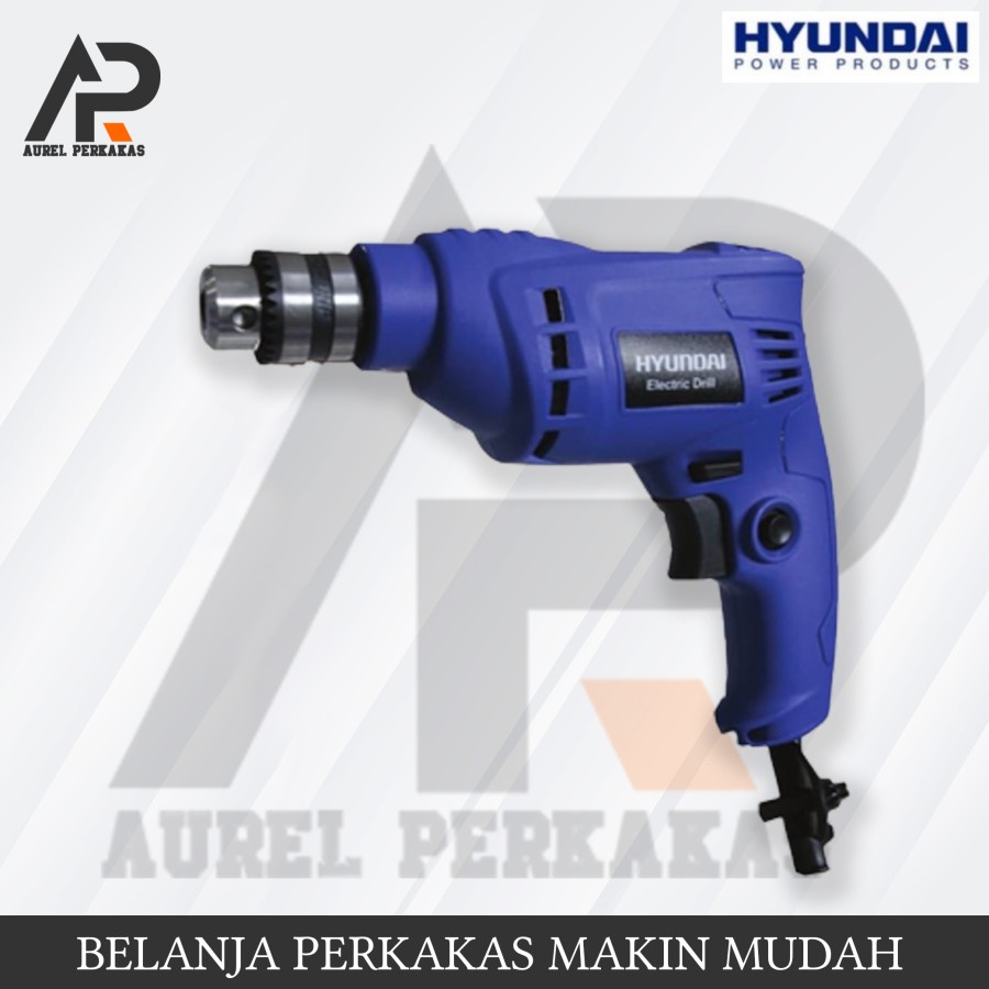 Hyundai Mesin Bor 10mm HDED108 Hyundai Mesin Bor Baja Ringan