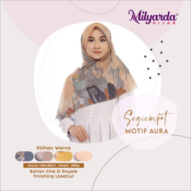 Hijab segiempat aura