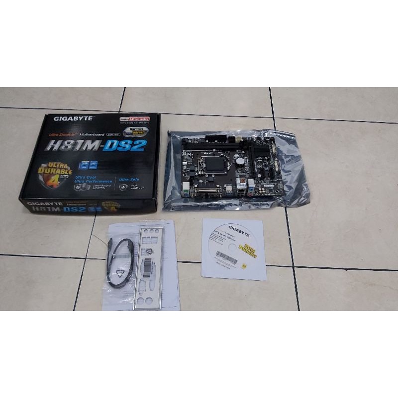 Mainboard Gigabyte GA-H81M-DS2(LGA1150,H81,DDR3,SATA3,USB3) RESMI