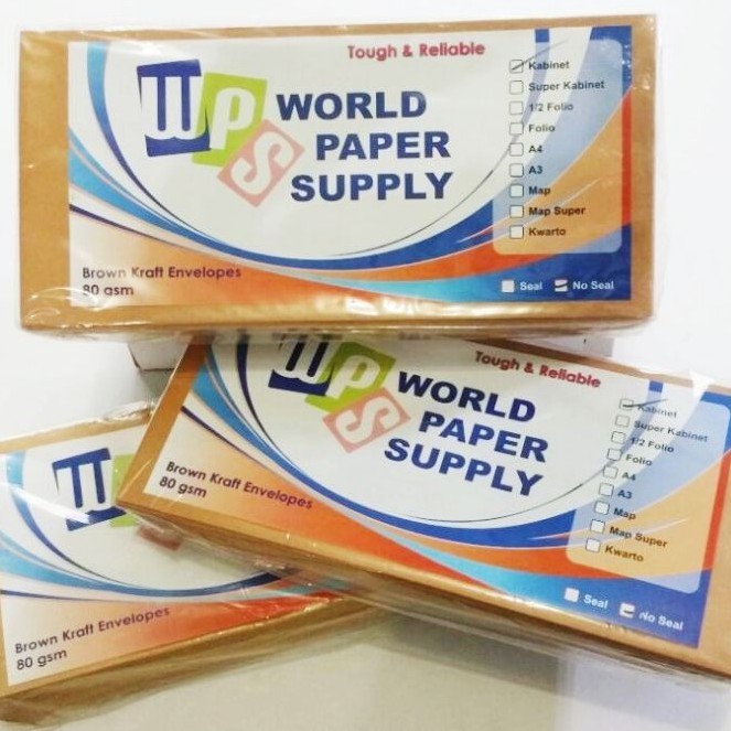 

WPS Amplop Coklat Kabinet Ukuran 14x27 cm