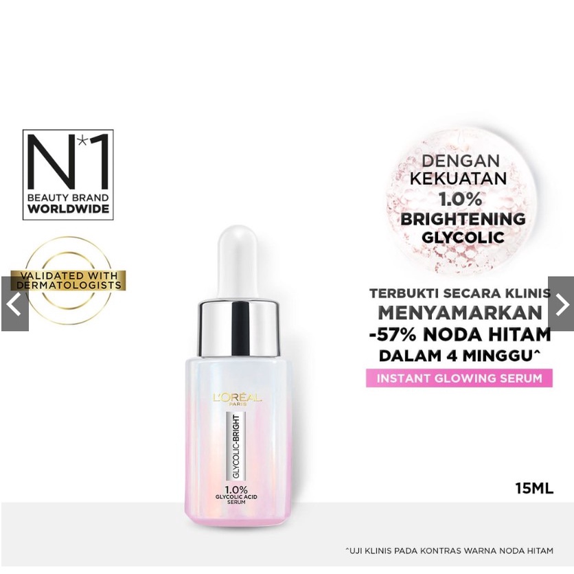 LOREAL Glycolic bright instant glowing serum 15ml