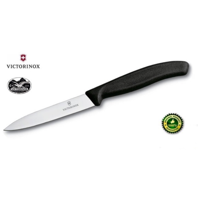 Pisau Paring Victorinox Stainless SteelKnife 10 cm Original 6.7703 Promo (Warna Random)