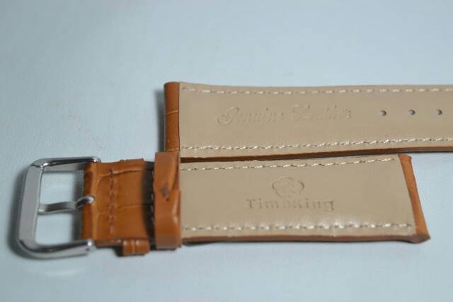 strap tali jam tangan original timeking coklat muda