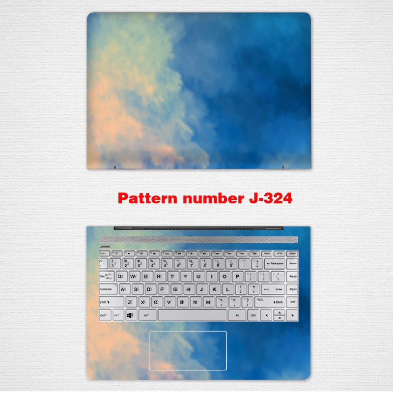 2 Pcs Stiker Pelindung Laptop Notebook UNIVERSAL 12 13 14 15.6 Inch 5 Slim 5 15 '' 15.6 Inch Bahan VINYL Warna Gradasi Lgbt05