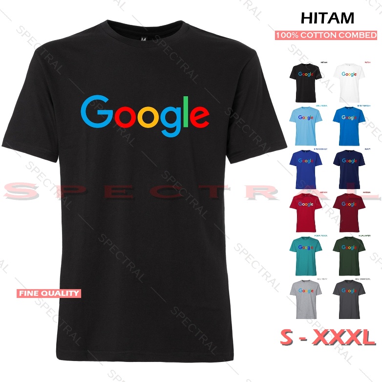 Spectral - Kaos Pria Wanita GOOGLE Logo Fashion Baju Distro Polos Murah Internet Android Mbah Keren 