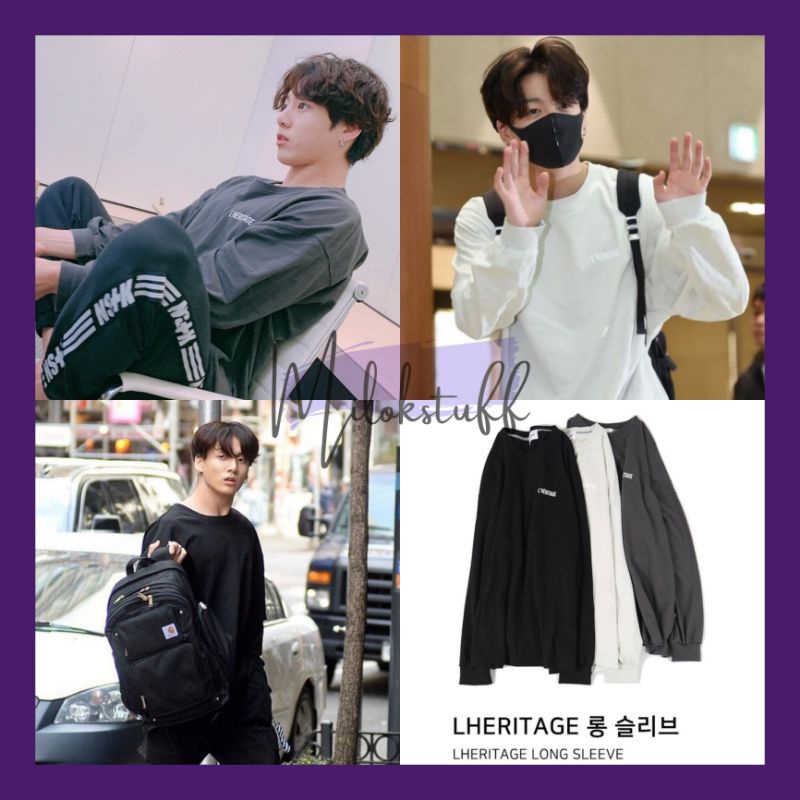 [READY] OFFICIAL BTS JUNGKOOK ENHYPEN JAKE L'HERITAGE DWS COMPANY SWEATSHIRT SWEATER LONGSLEEVE Char