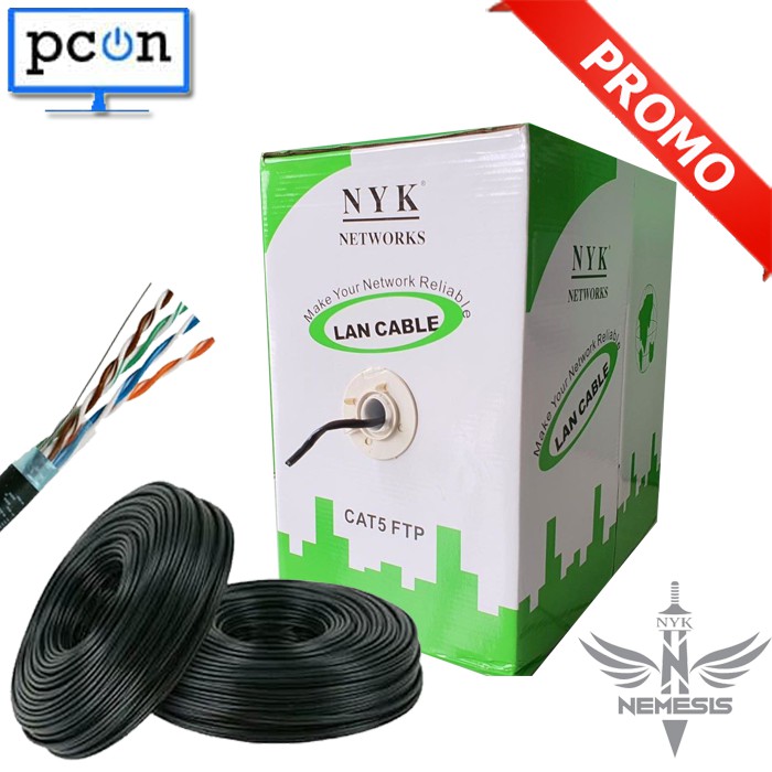 KABEL LAN CAT5 NYK FTP OUTDOOR 305m 1ROLL