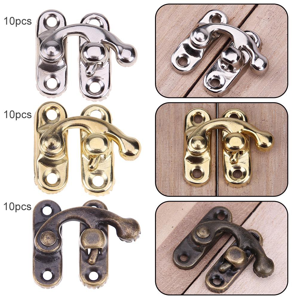Fa 10Pcs Set Pengait Gembok Vintage Bahan Besi untuk Fa 10Pcs Set Pengait Gembok Vintage Bahan Besi untuk
