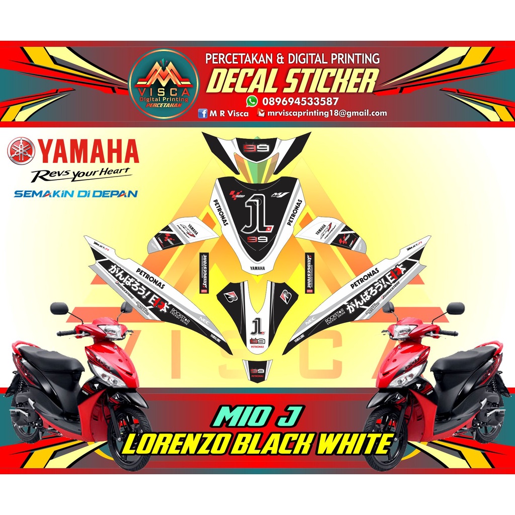 Decal Mio J FULLBODY DECAL MIO J FULLBODY Sticker decal Mio J FULLBODY