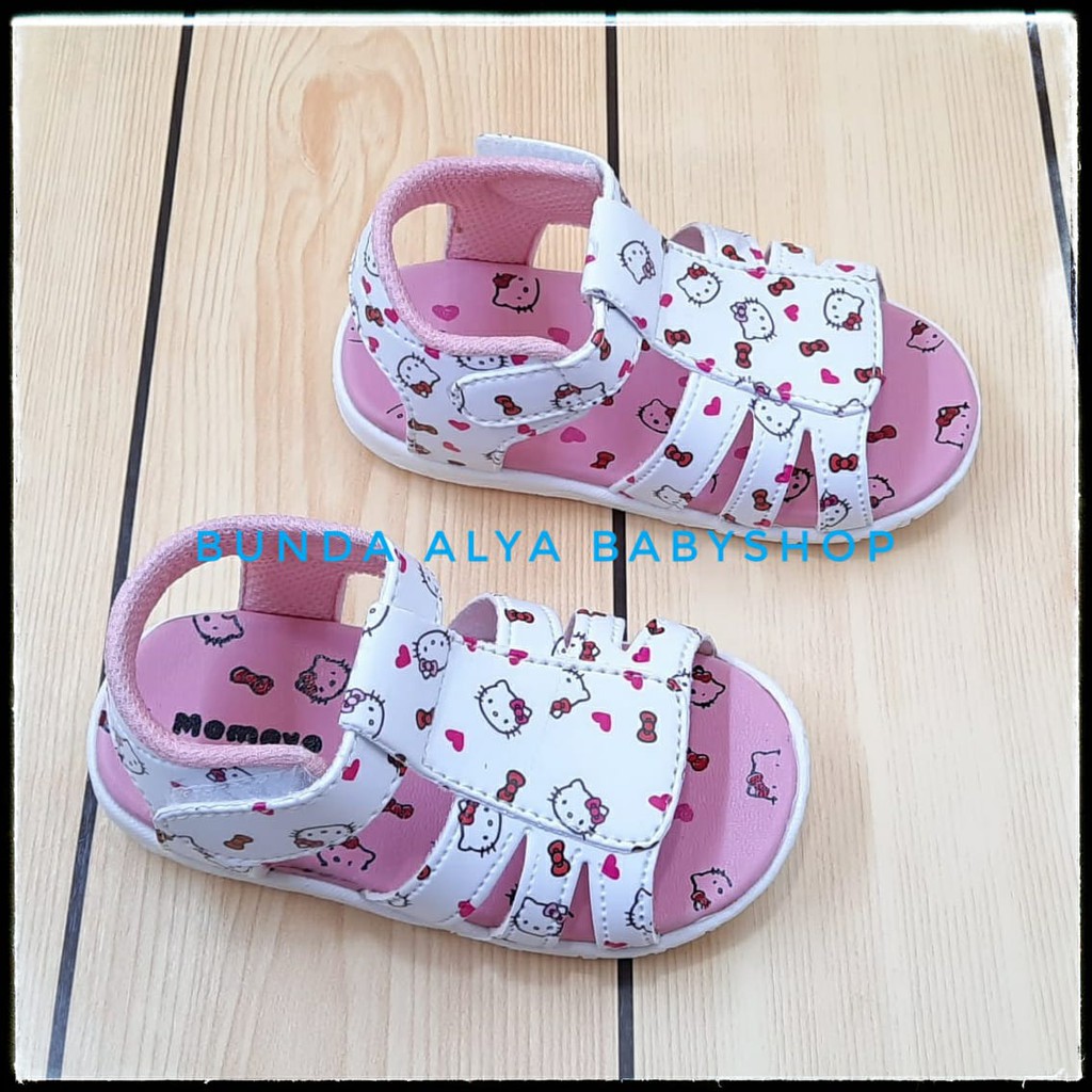 Sepatu Sandal Anak Perempuan Umur 8 Bulan 1 2 Tahun PINK - Sandal Anak Cewek Karet Anti Licin Size 22 - 25