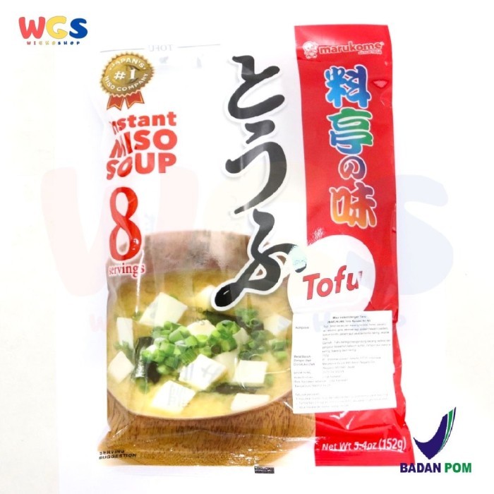 

Ready- Marukome Instant Miso Soup Tofu 8 Serving Ryotei No Aji 152G
