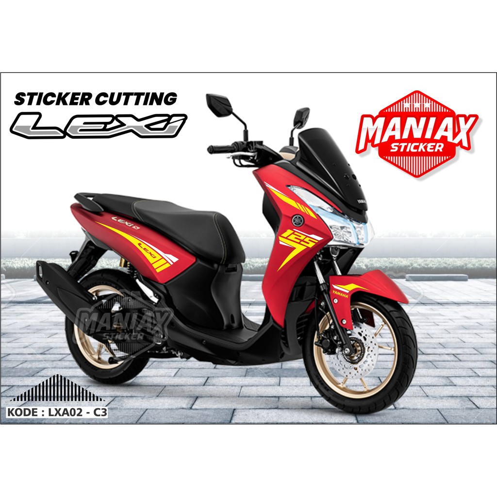 Cutting Stiker Striping Yamaha Lexi - Sticker Cutting LEXI - Stiker Motor Lexi - LXA