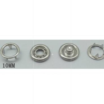 Kancing Cucuk Cetet Jepret Warna Silver Knop Prong Snap Button Baby Pakaian Bayi Atau Balita