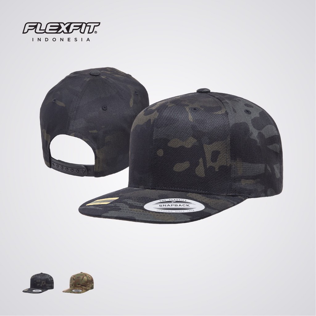 Topi Flexfit Yupoong 6089MC Classic Snapback Multicam