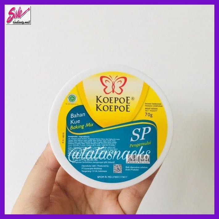 

DERPOWBAKING- KOEPOE KOEPOE SP / PENGEMULSI KUE CAKE / BAHAN KUE BAKING PENGEMULSI - SP 30GR