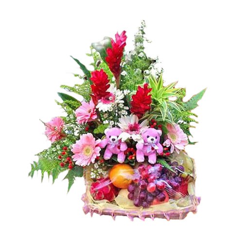 Parcel Buah Bunga Parsel Buah Segar Paket Parcel Buah Keranjang PB12
