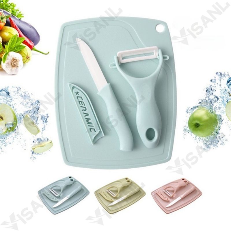 Pisau keramik pisau set talenan 3 in 1