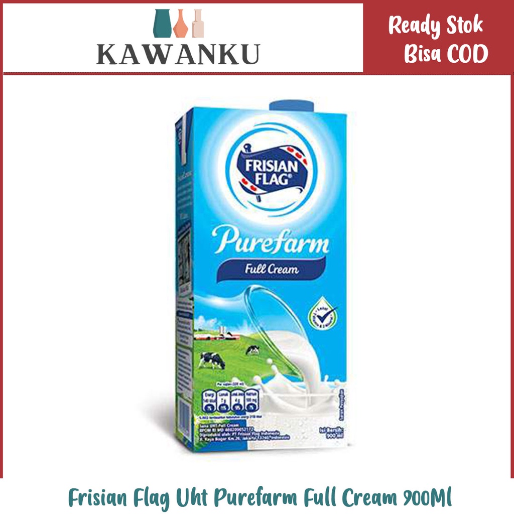 

Frisian Flag Uht Purefarm Full Cream 900Ml