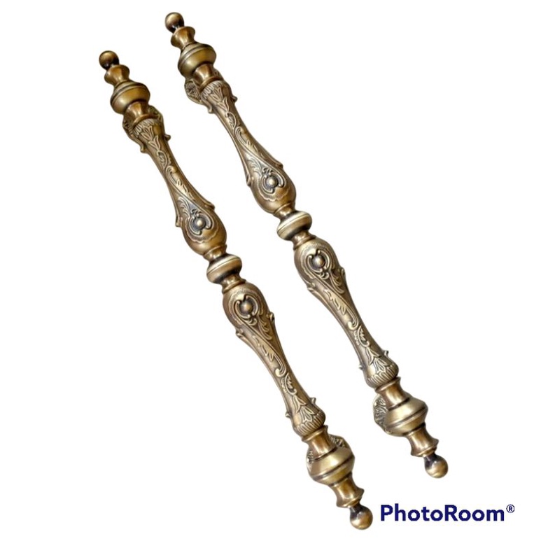 Handle Pintu Rumah Kuningan Motif Batik Ukuran 80 cm