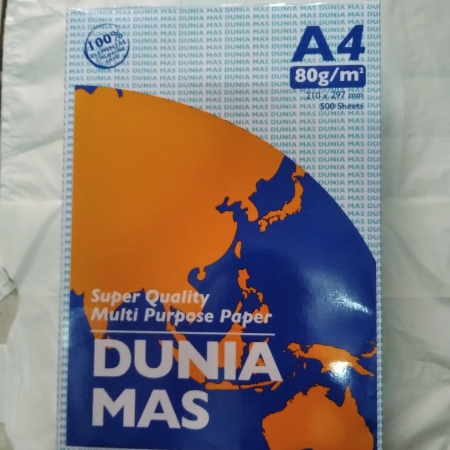 

Kertas HVS A4 80gr merk Dunia Mas
