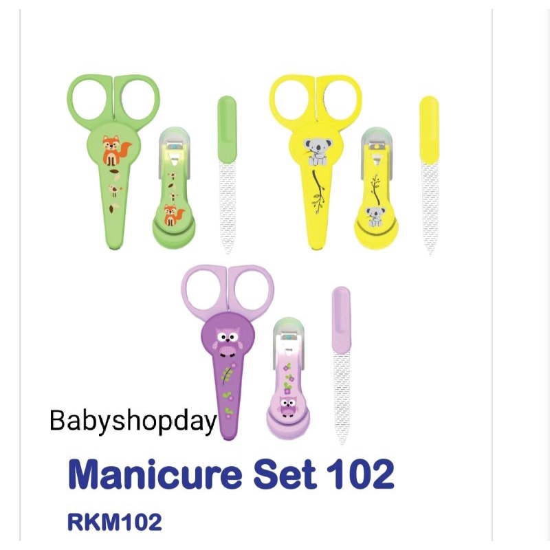 Set Gunting kuku bayi Baby Safe, Manicure set RKM102 Babysafe