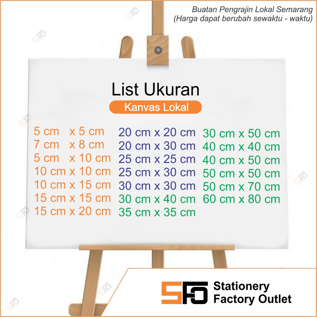 

Kanvas Lukis 60 x 80 cm - SFO Semarang Official