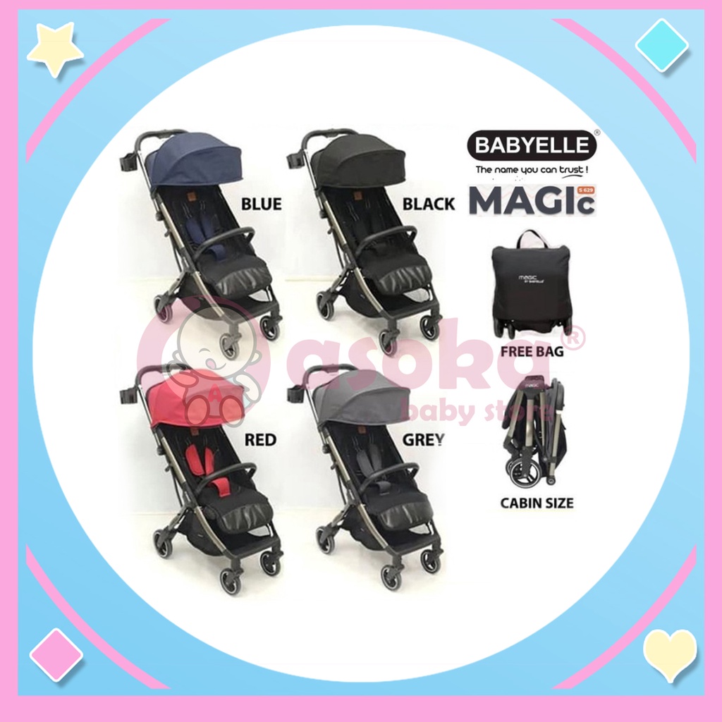 Stroller Babyelle Magic S629 - Kereta Dorong Anak Bayi ASOKA