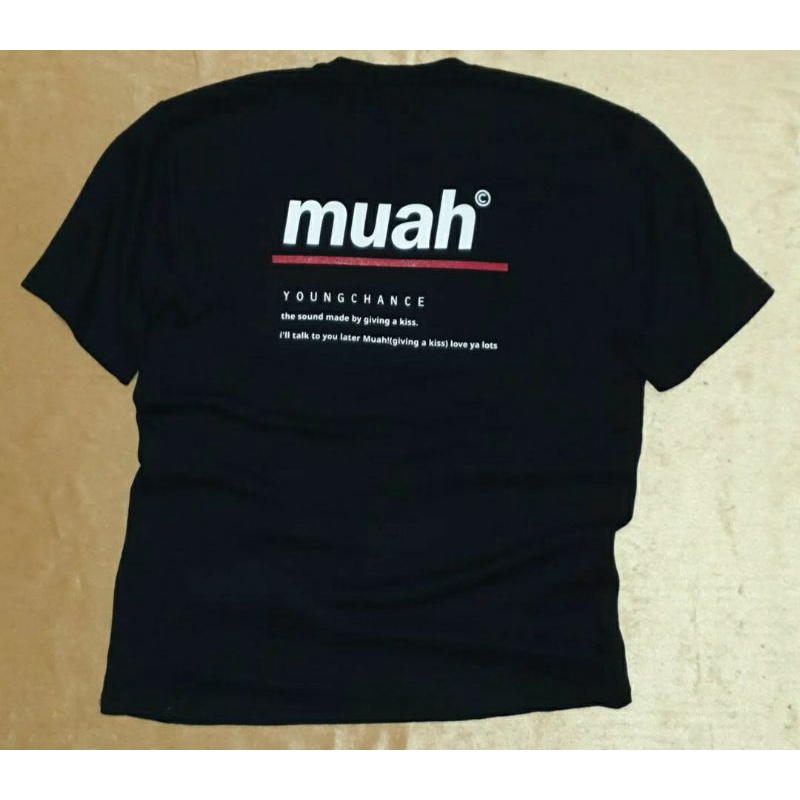 Kaos Muahmuah Fassshion, Baju Kaos Muahmuah Tulisan, T-shirt Muahmuah Rare