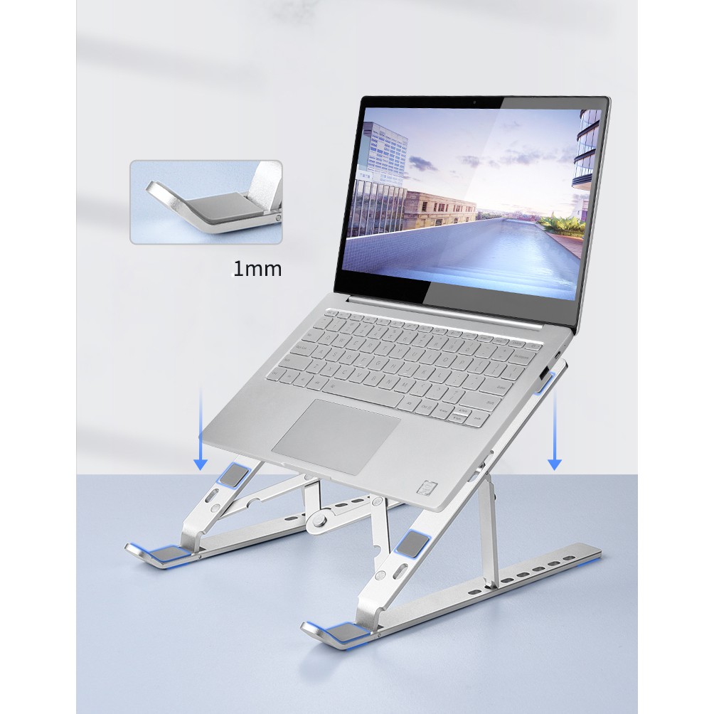 Penyangga Laptop Upto 15.6 Inch Anti Slip Aluminum Alloy