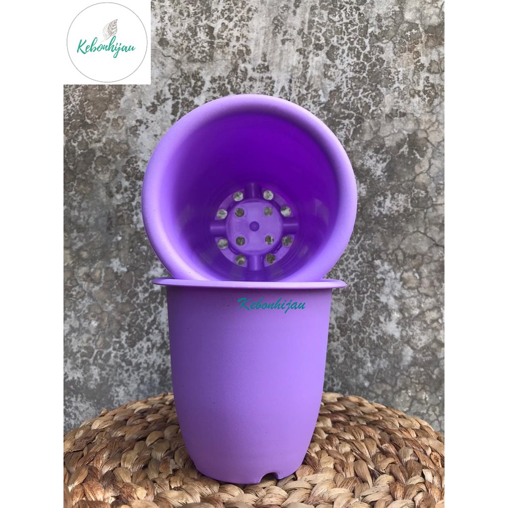 Pot NKT Cactus 12 Ungu / Pot Bunga / Grosir Pot / pot Murah