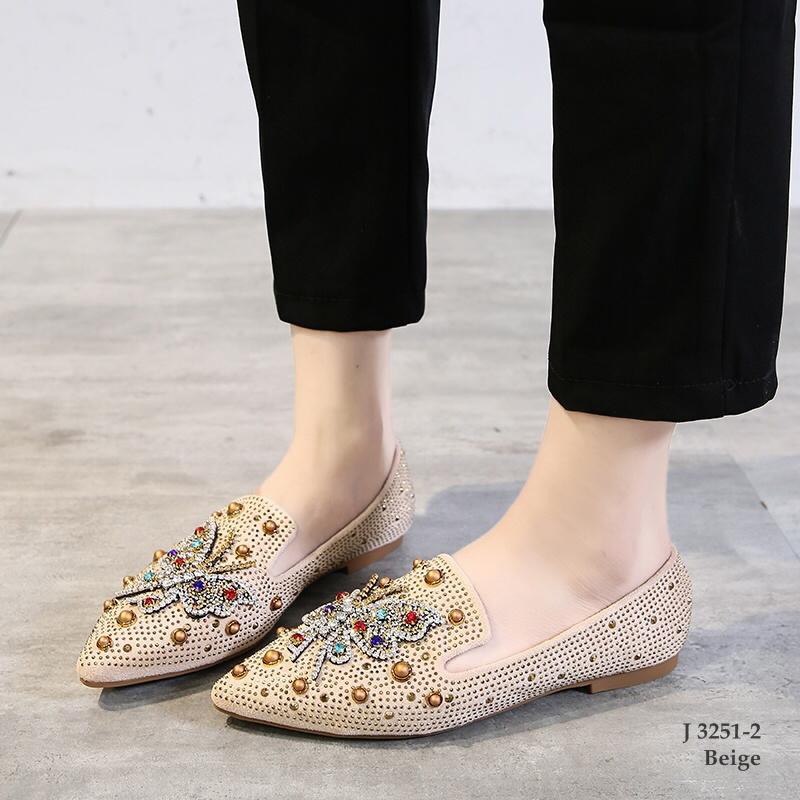 SEPATU FLAT SHOES ANELA LYNE ELEGAND 3251-2
