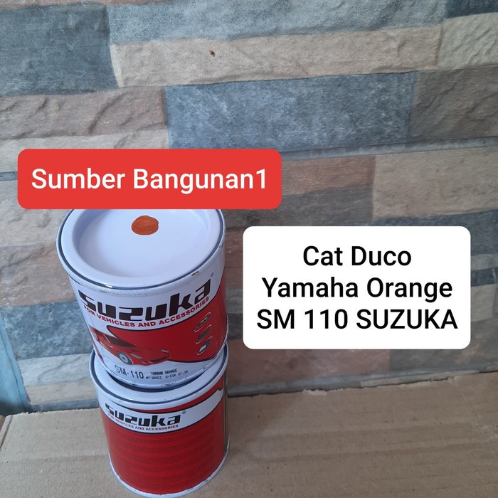 Cat duco yamaha orange SM - 110 SUZUKA cat besi otomotif motor mobil
