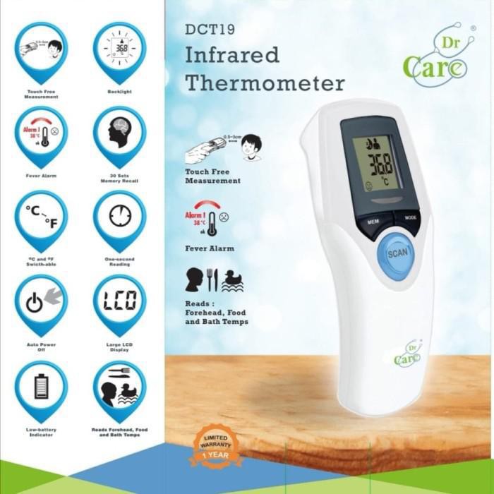 DR CARE Termometer Non Kontak DCT 19 | Thermometer Infrared NEW