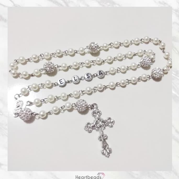 Rosario Custom Nama / Rosario Katolik / Kado Pernikahan /Kado Rohani