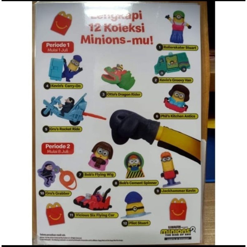 Happy Meal Minion 2022 the Rise Of Gru