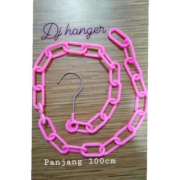 Rantai Gantungan Baju Plastik/Rantai Gantungan Hanger Plastik (100cm)