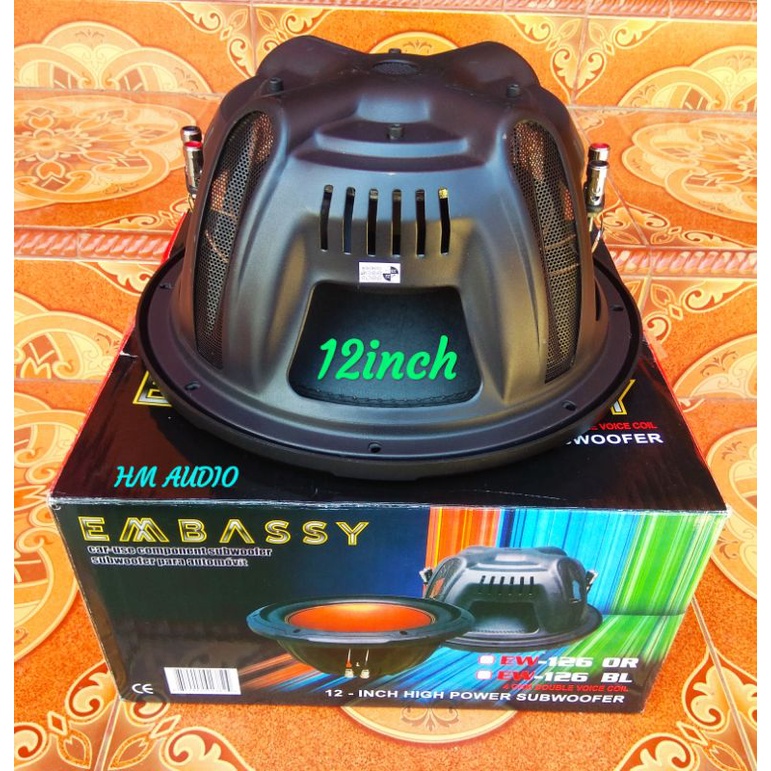 SPEAKER EMBASSY 12 INCH EW 126 SUBWOFER EMBASSY 12 INCH