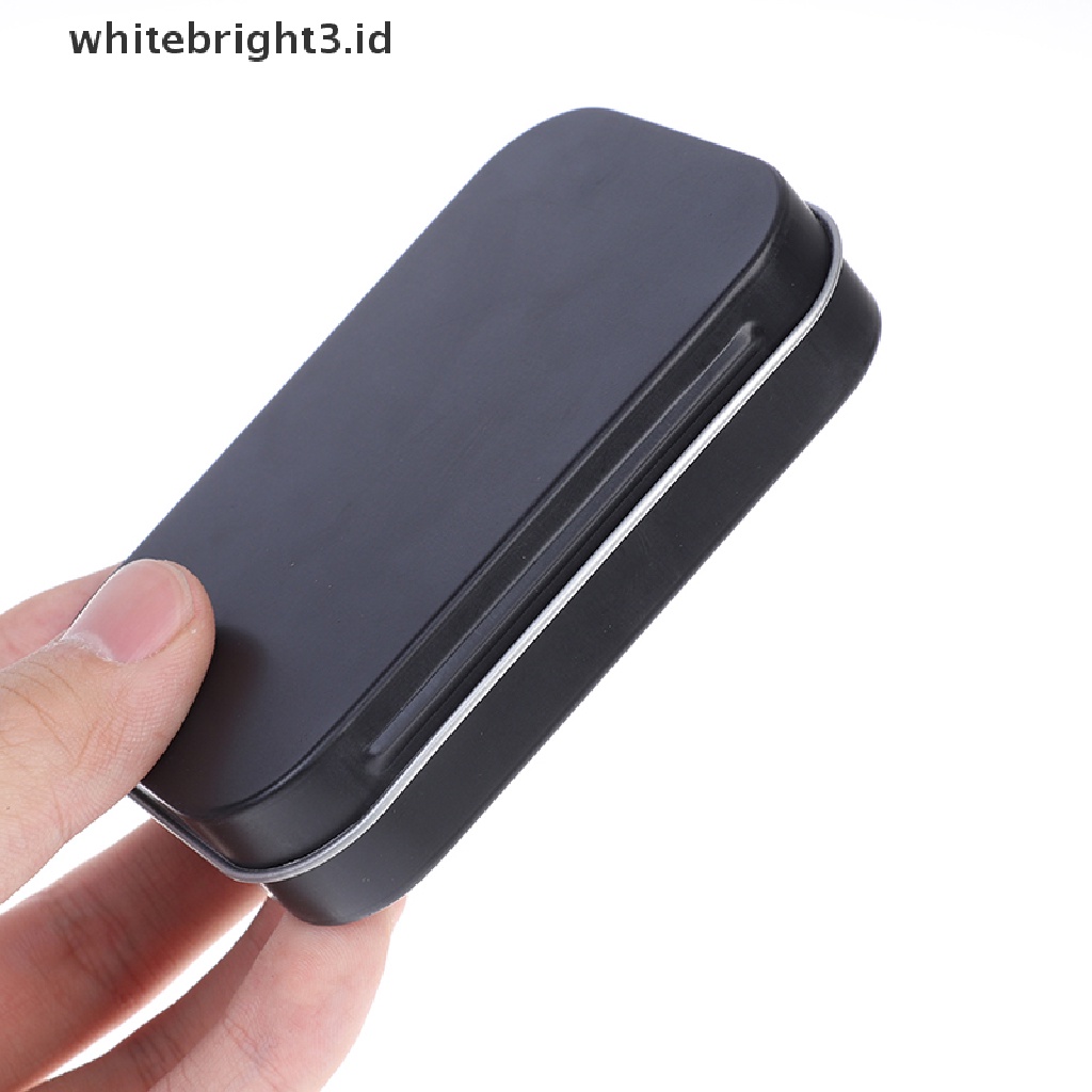 (whitebright3.id) Kotak Kaleng Penyimpanan Uang / Koin / Permen / Kunci Bahan Metal Untuk Survival